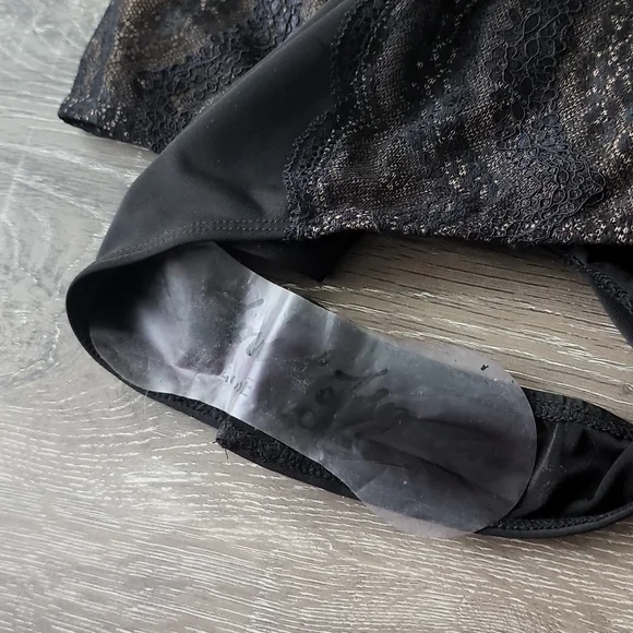 For Love & Lemons Skivvies Evie Lace Bodysuit in Black - Picture 10 of 15